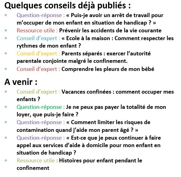 Conseils Publies Et A Venir Udaf 16